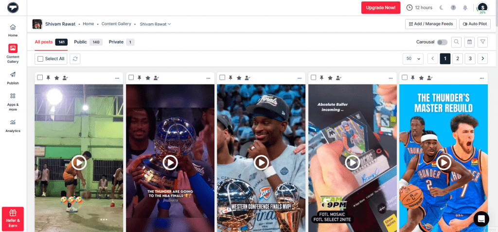 Create Instagram Feed