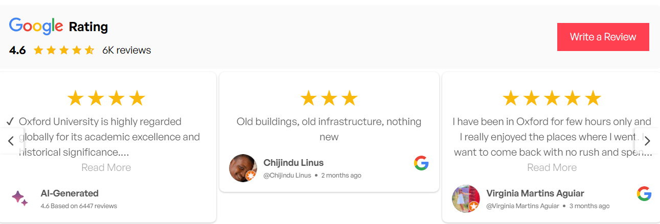 google review box