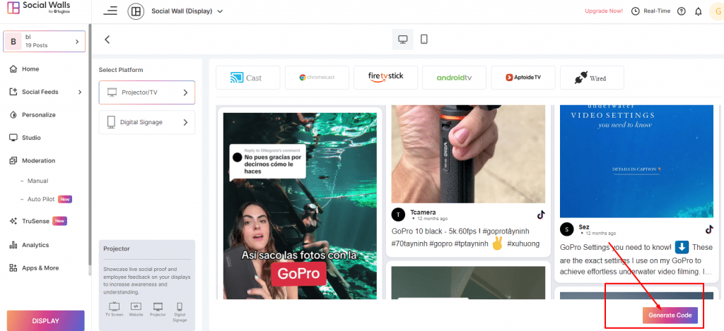 Taggbox social wall new feature - Reactions