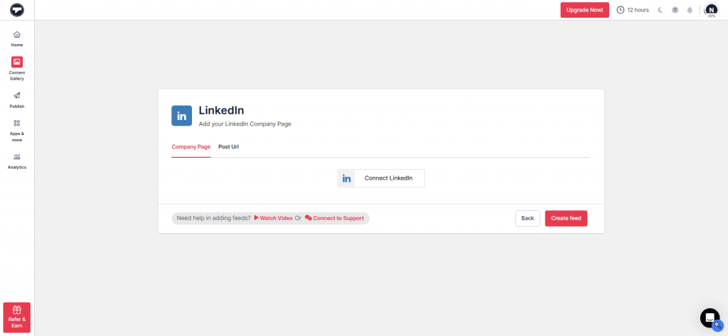 connect your linkedin account