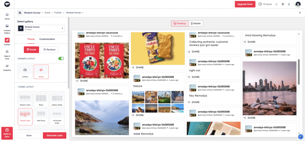 customize your feeds