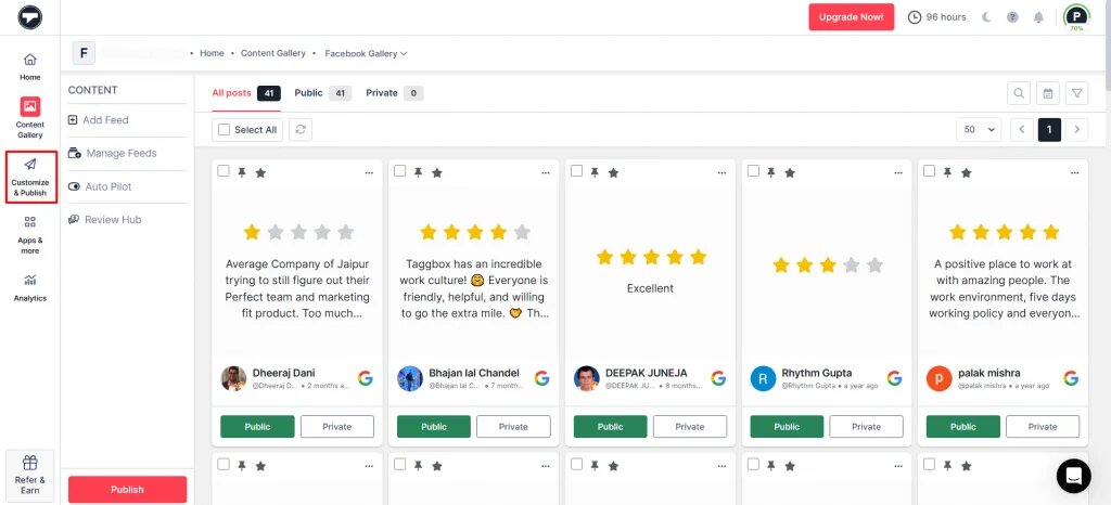 googl review gallery