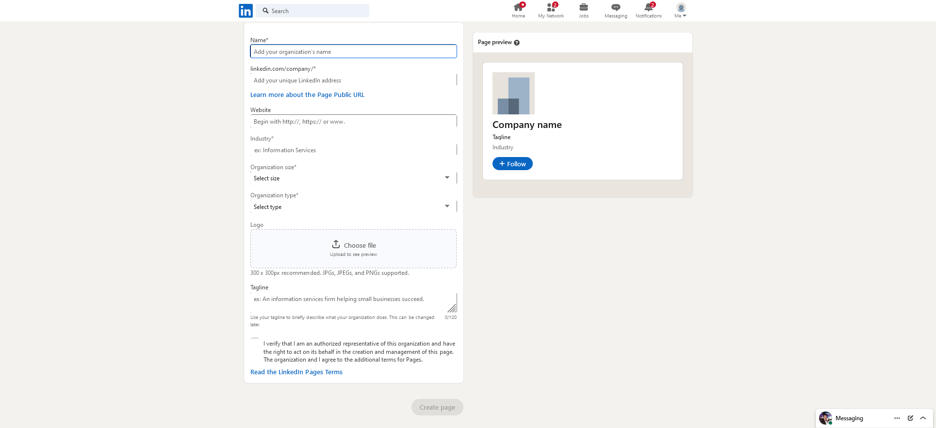 Fill In Your Page Identity
