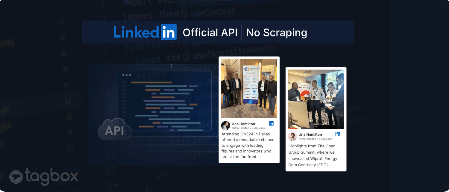 Taggbox linkedin official api