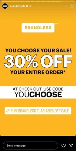 Promoting Discount and Sales on Instagram Story