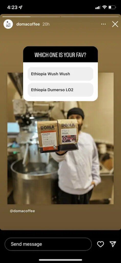 Instagram polls for business