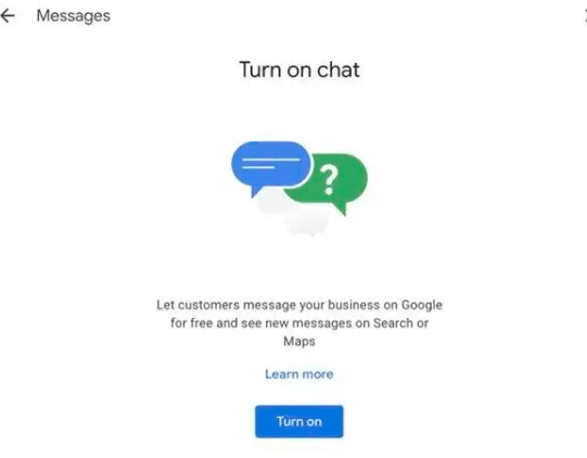 set up messaging on google business profile