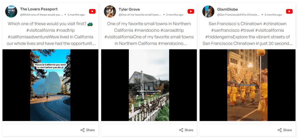 YouTube Grid