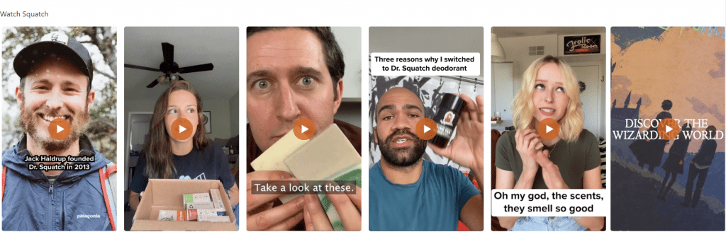 shoppable video examples