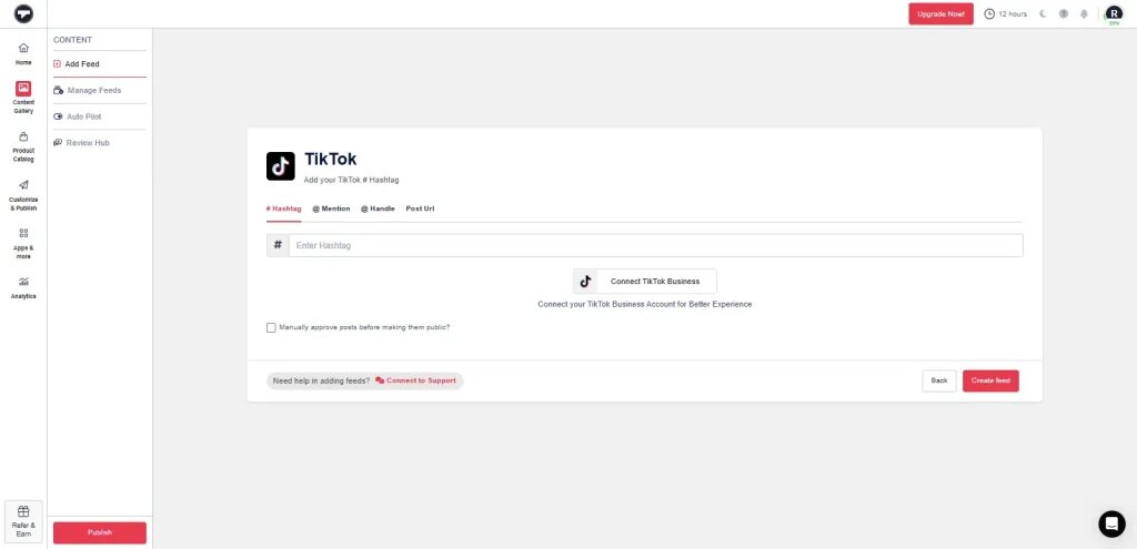 Choose connection type
