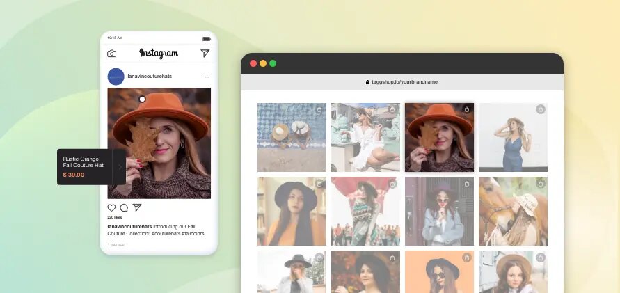 Shoppable instagram feed
