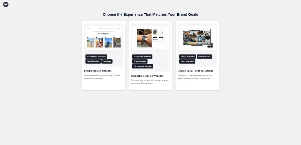 Choose Shoppable Feeds On Website