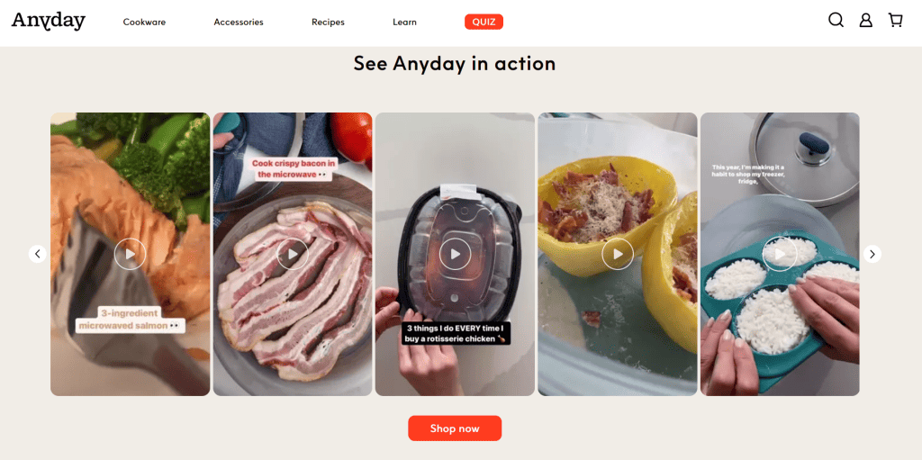 Anyday Cookwear - Instagram Shoppable Video