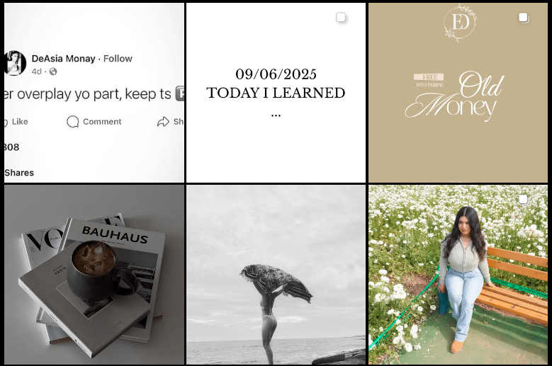 minimalist Instagram Feed Ideas