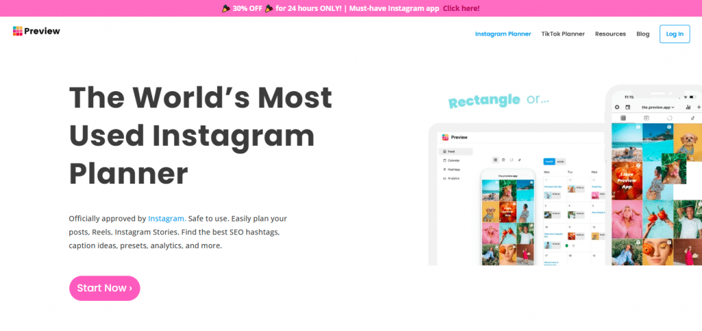 Preview App - instagram scheduling tools