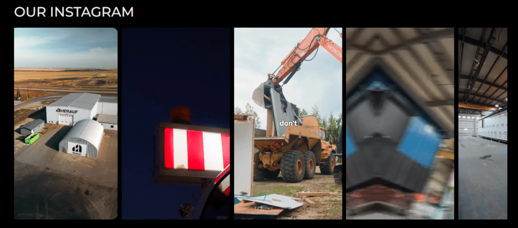 Instagram on Website - Herauf Modular