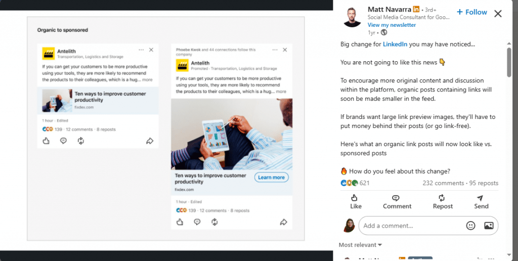 similar linkedin posts