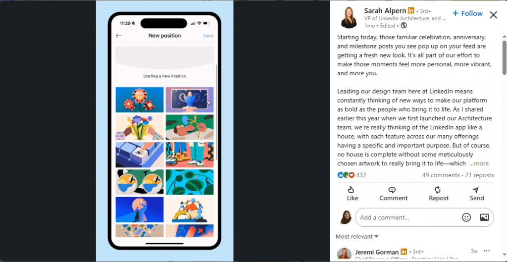 new celebration animation
