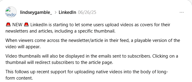 article and newletter