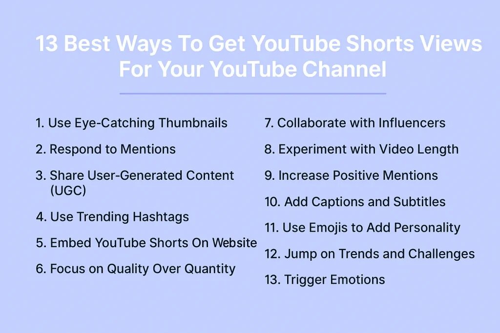 Ways To Get YouTube Shorts Views For Your YouTube Channel