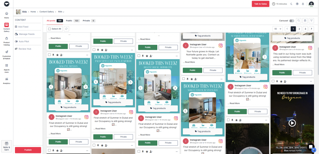 social media feed to shopify