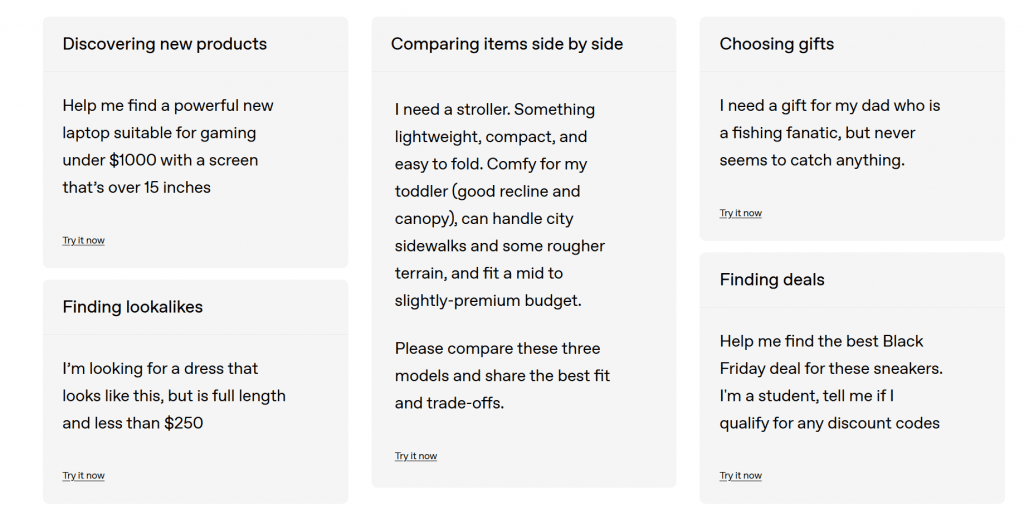 Finding the right products by chatgpt shopping