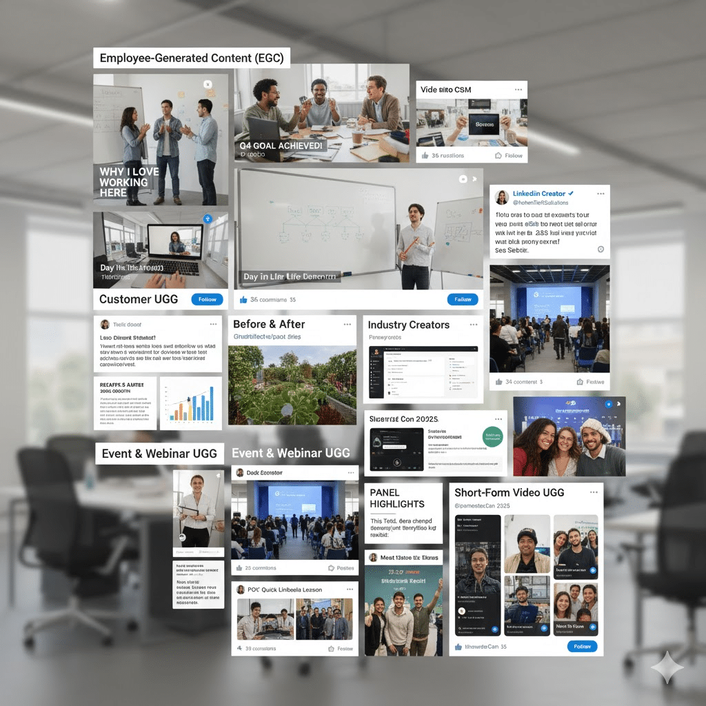 type of linkedin ugc