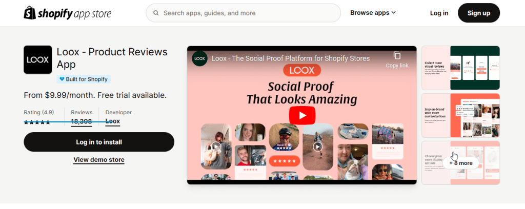 Loox Social Proof App