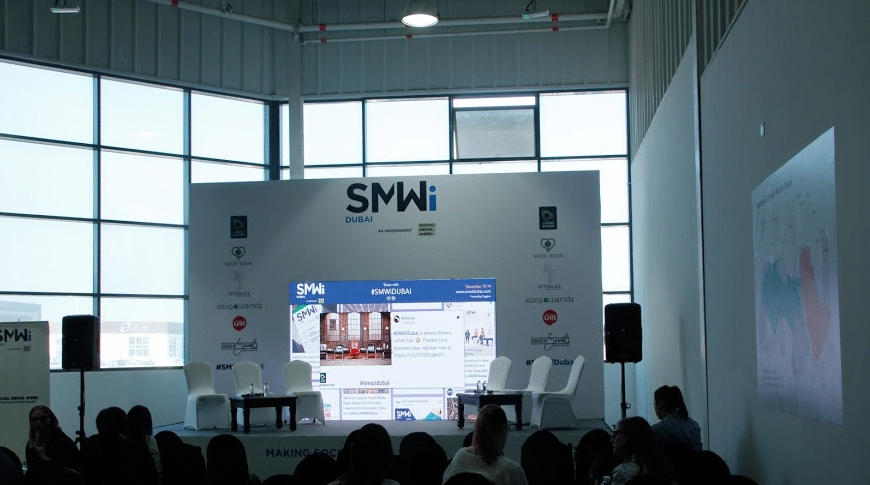 Social Media Week Dubai Social Wall