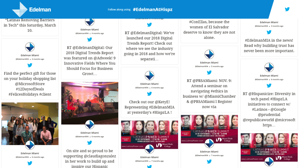 Live Twitter Feed on Screens in Events