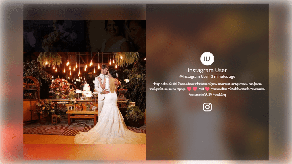 instagram hashtag slideshow theme