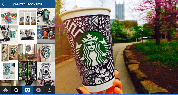 #WhiteCupContent campaign by Starbucks