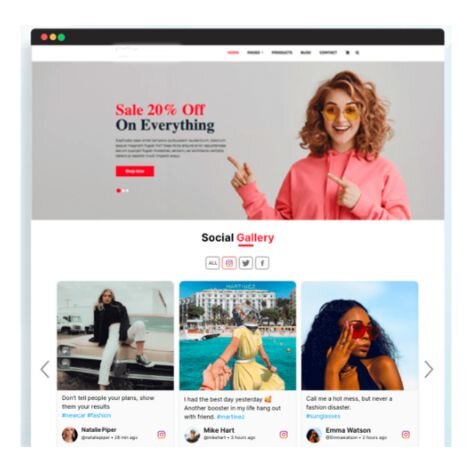 embed instagram feed on website