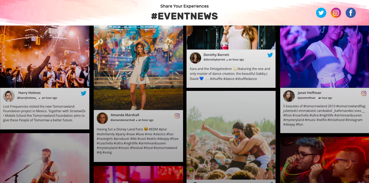 Social Feed  One Weddings Events