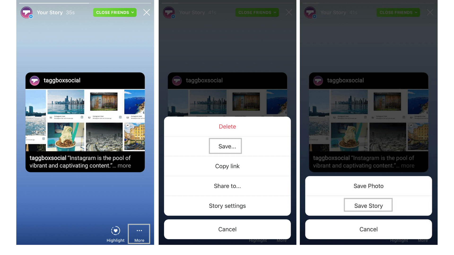 how to save videos from instagram stories	
