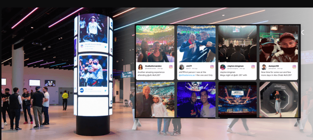 social media wall for events