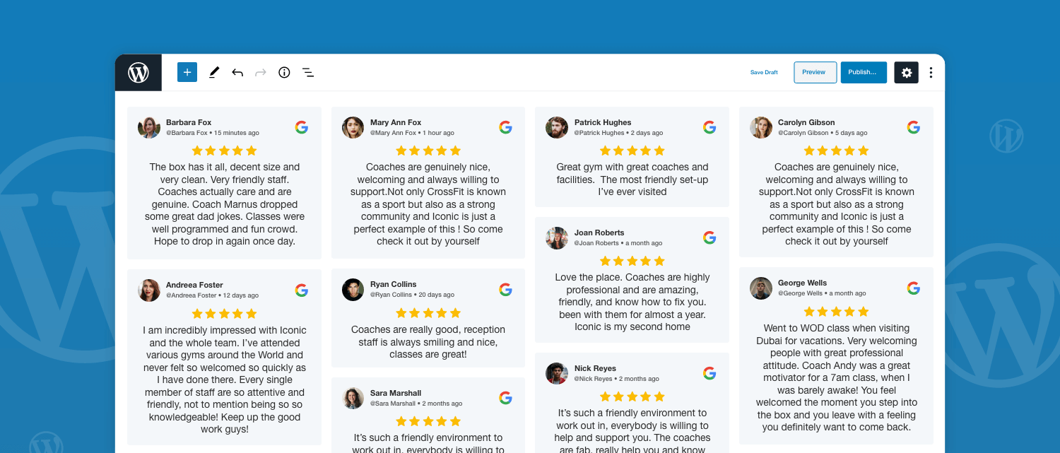 How To Embed Google Reviews On WordPress Website - Taggbox