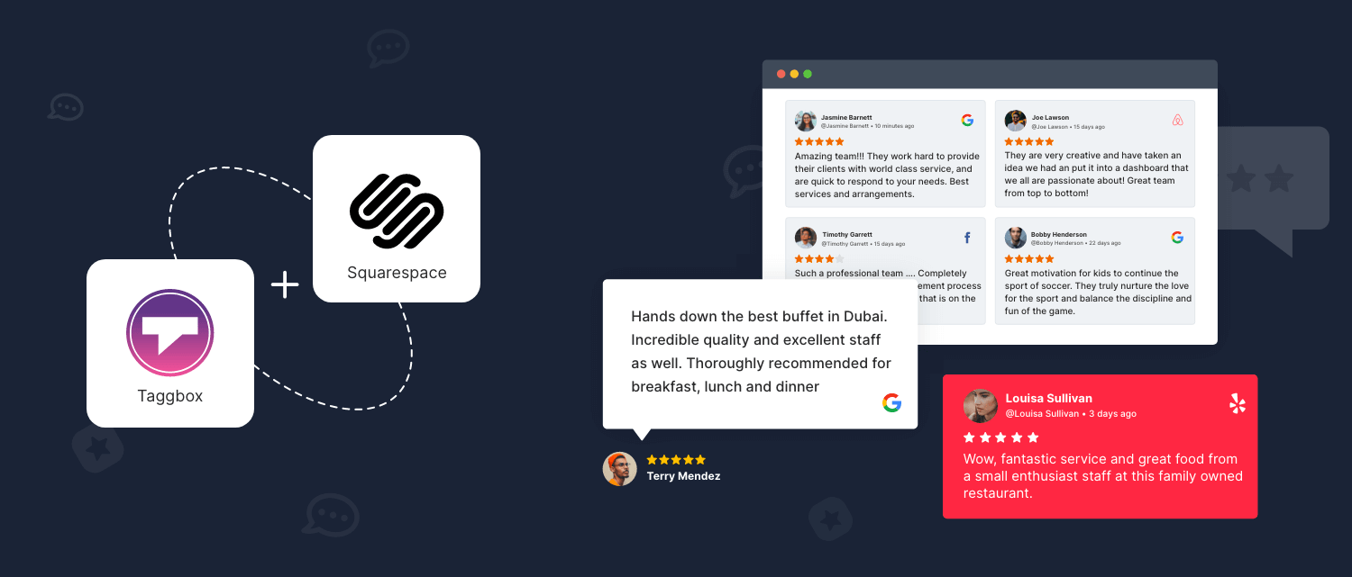 add reviews to squarespace
