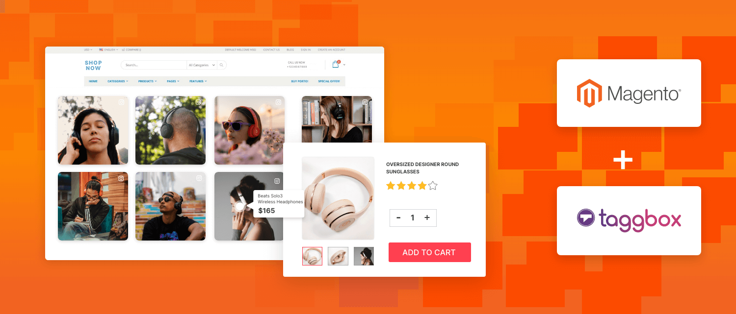 Shoppable Instagram feed on Magento
