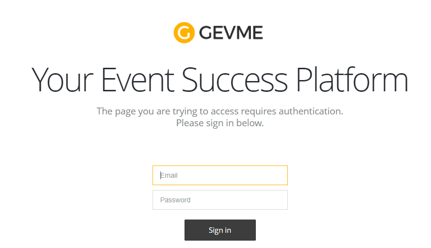 GEVME Login