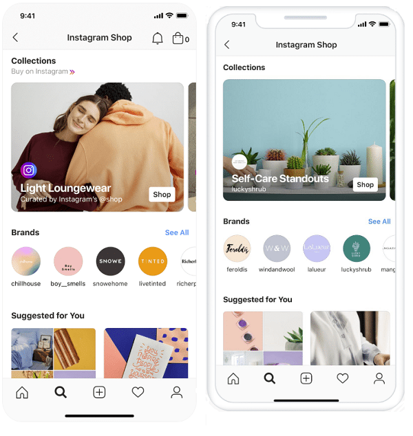 Shop Upates on instagram