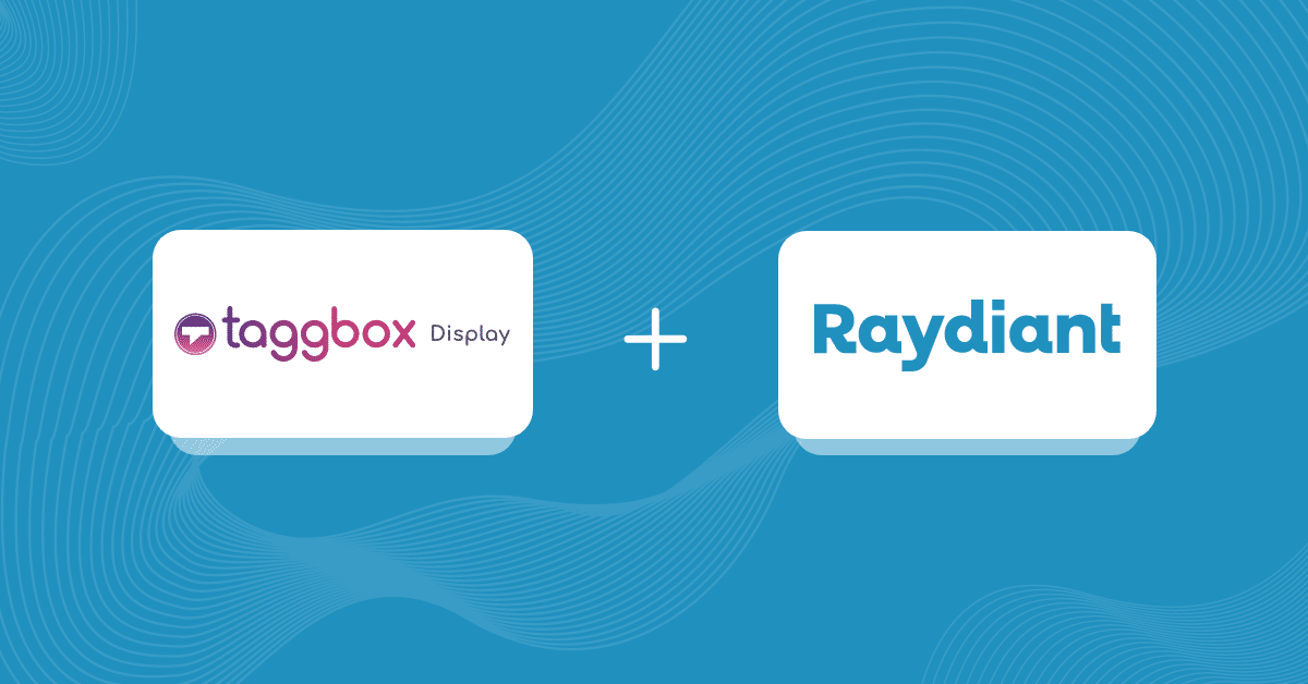 Taggbox Raydiant Partnership