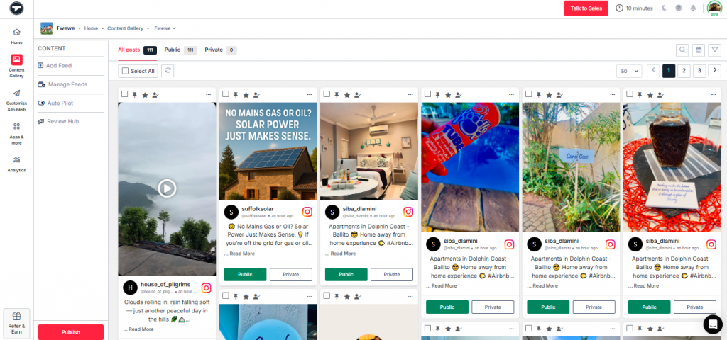 create feed
