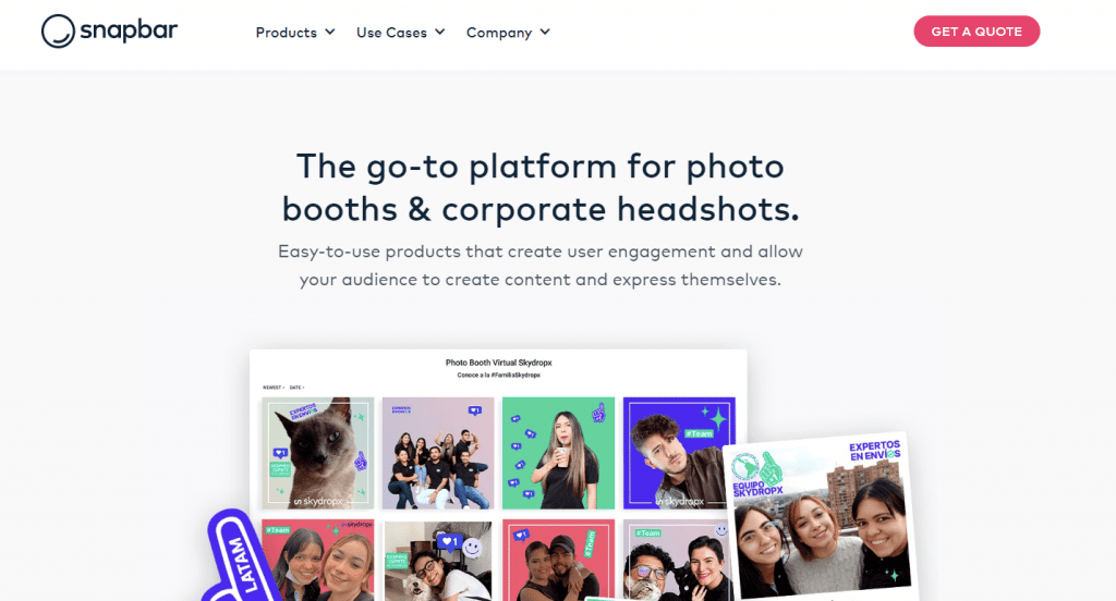 Snapbar Photobooth platform