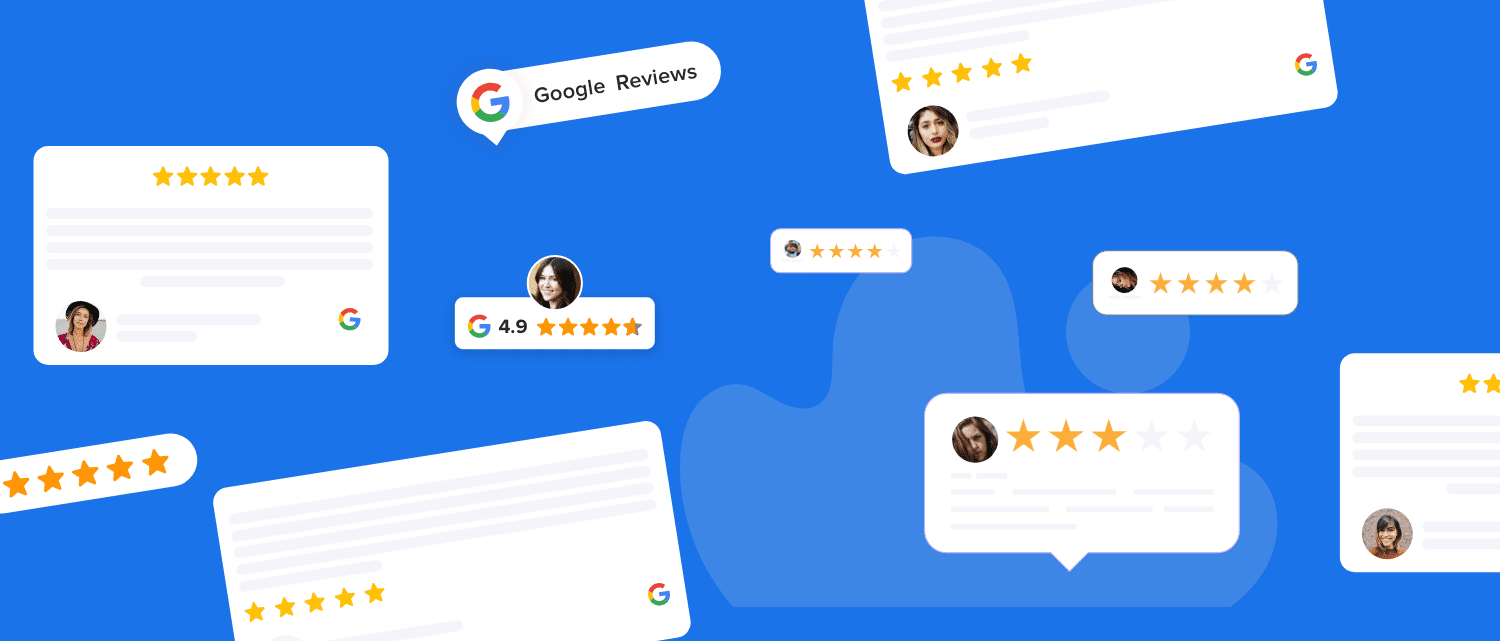 best Google reviews on website examples