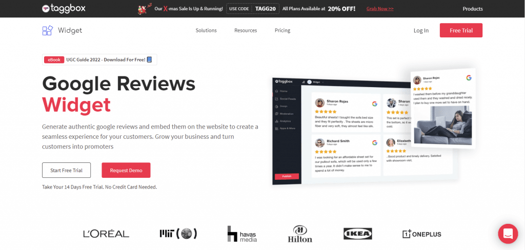 examples of reviews on websites