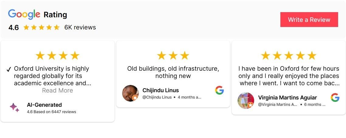 Best Google Reviews Examples On Website That Build Trust
