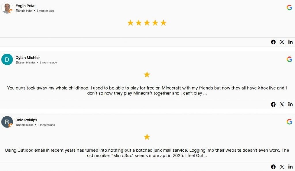 Google Review List