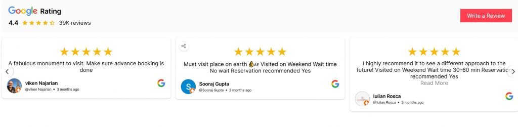 Google Reviews Carousel