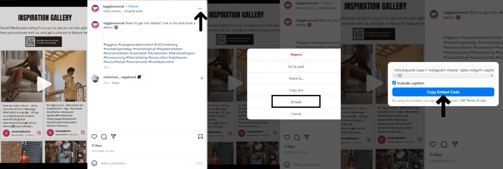 instagram video embed